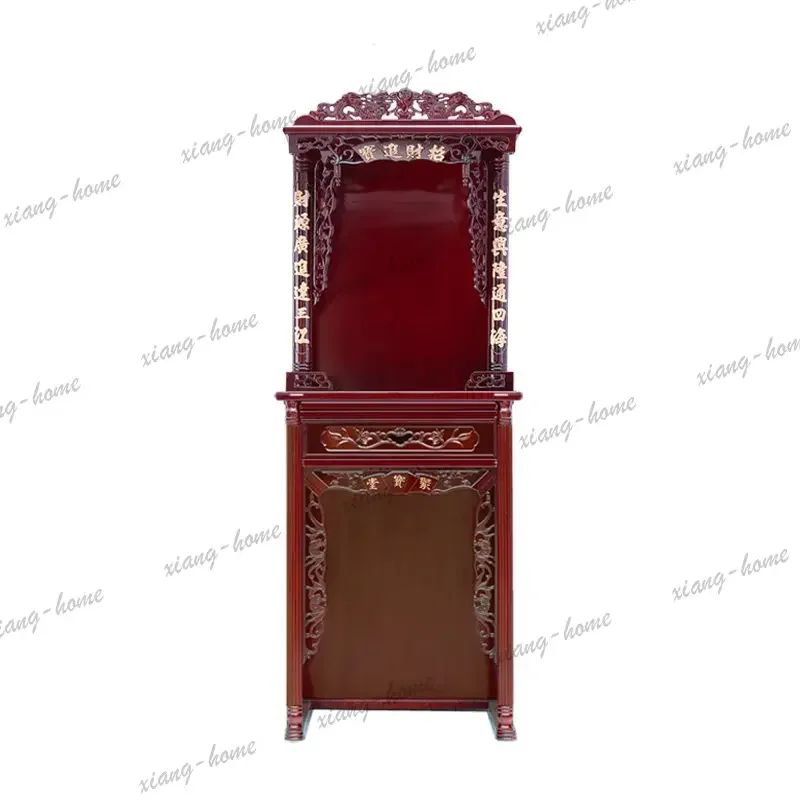 FG   two-layer incense   table for home god of wealth landlord ancestor altar cabinet tibetan buddhist niche standing cabinet