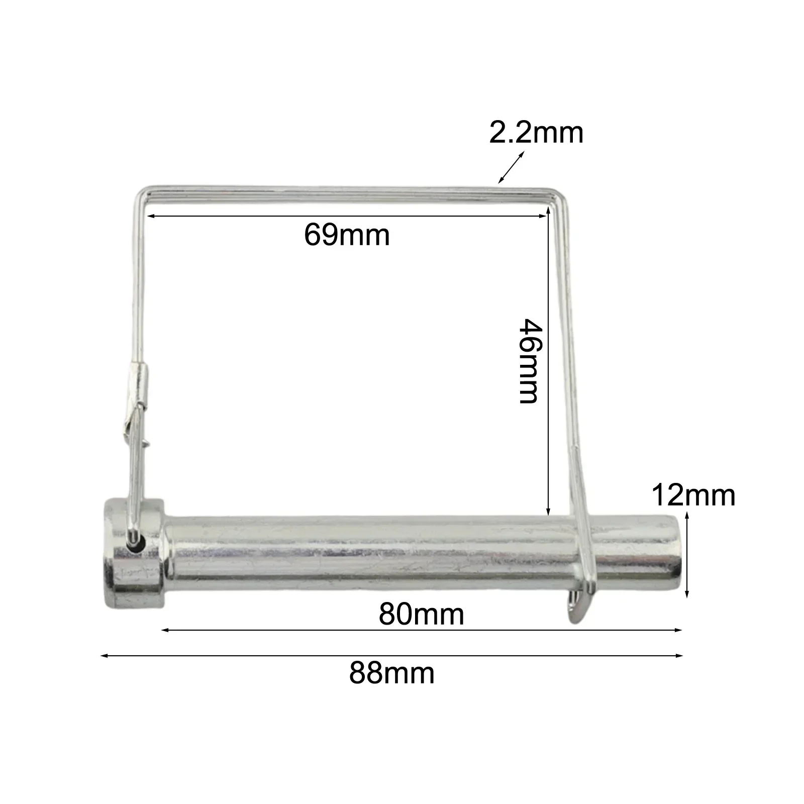

For Farms For Gardens Latch Pin Quick Lock Pin For Fixing Objects Easy To Install Manual Measurement Secure Fastening