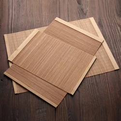 Natural Bamboo Table Runner Placemat Tea Mats Table Cup Pad Placemat Home Decor Teahouse Cafe Restaurant Decoration