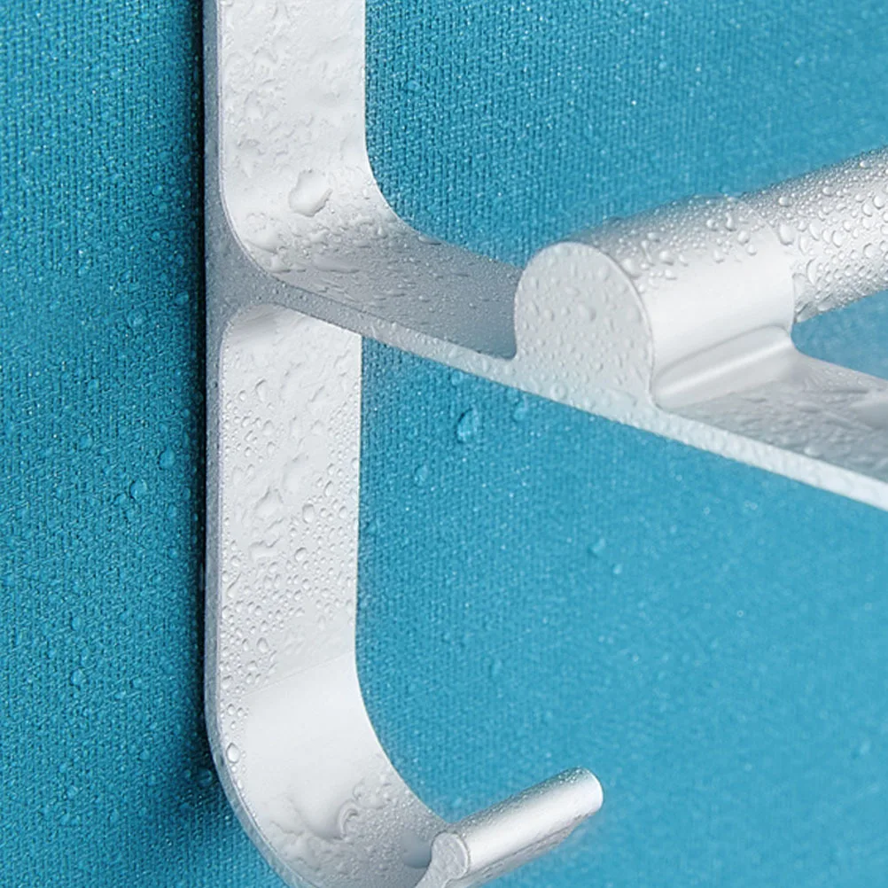 

Вешалка для полотенец, алюминиевая нержавеющая алюминиевая регулируемая полка для ванной комнаты, серебристый органайзер для хранения туалета в отеле, вешалка для полотенец