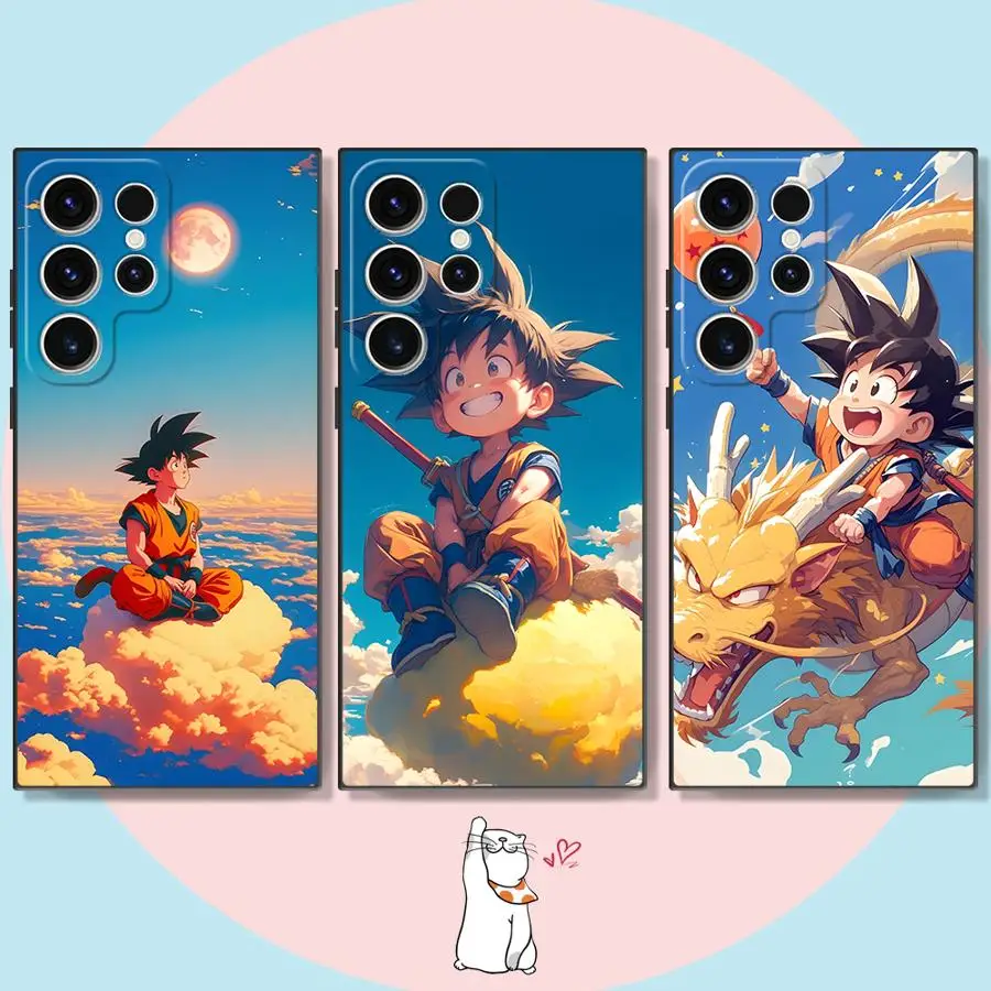 

Case for Samsung Galaxy S25 Ultra S22 Plus S24 S21 S23 FE S24Ultra S20 FE S21+ Soft Cover Dragon Ball Firmament Cool Goku