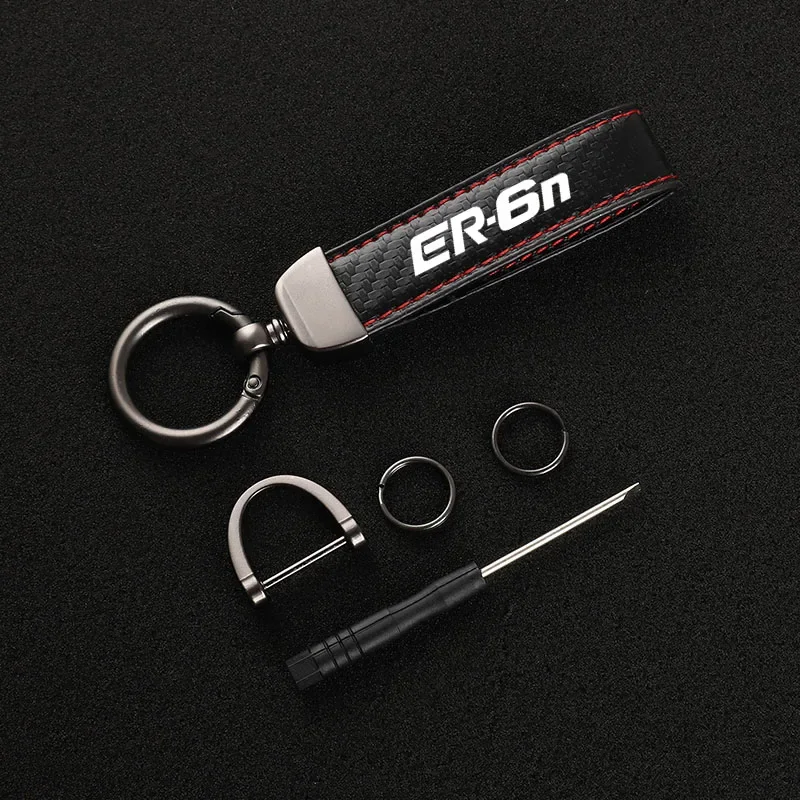 

Кожаный мотоциклетный брелок подковы Пряжка ювелирные изделия для Kawasaki ER6N ER-6N ER 6N аксессуары