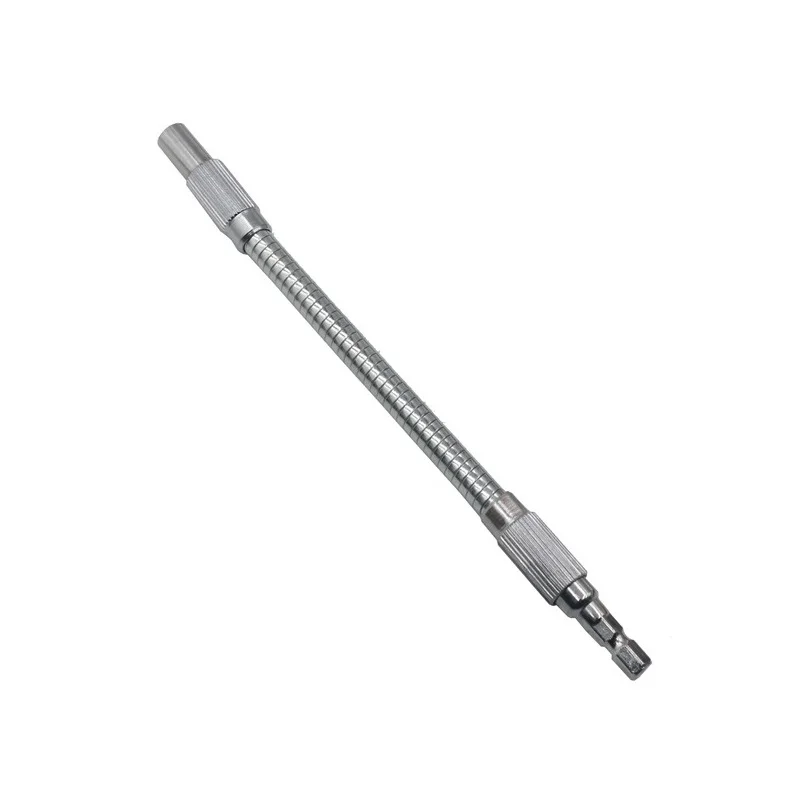 Flexible Shaft 1/4 Inch Hex Bit Holder Screwdriver Bit Extension Snake Bit 200mm Automatic Spring-loaded Screwdriver