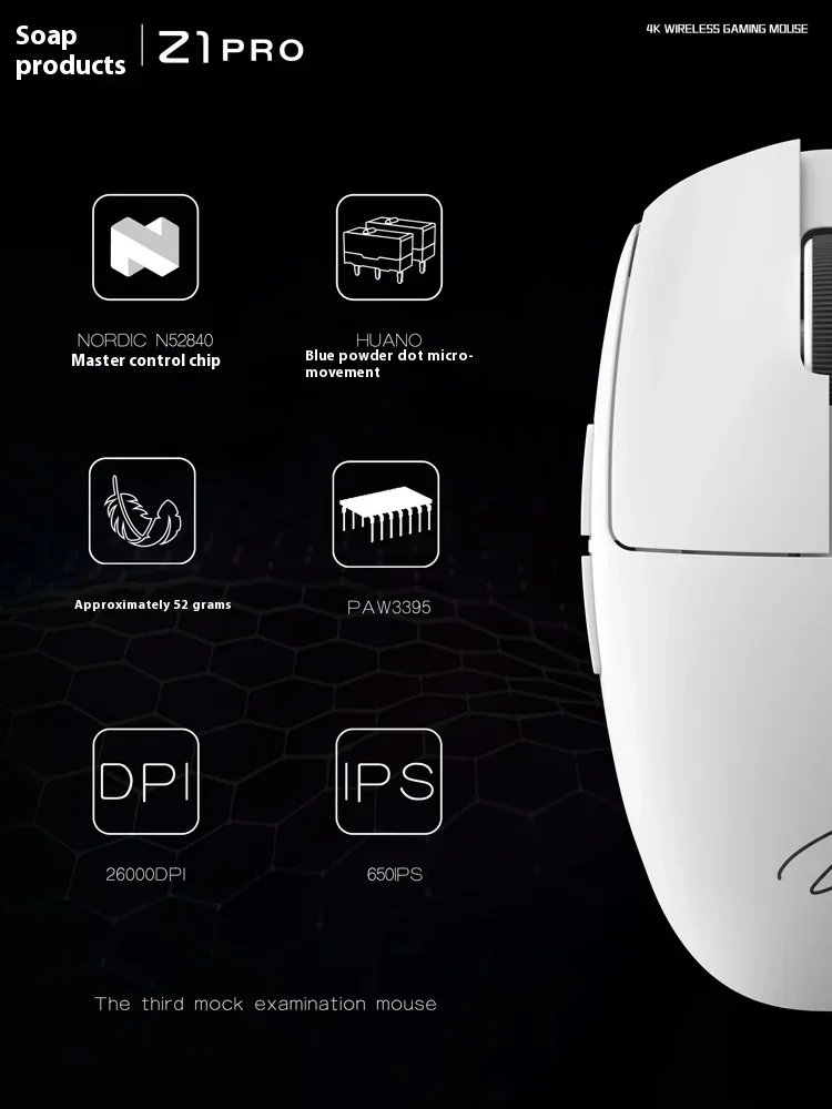 Zaopin Z1 Pro MAX Wireless Mouse Three Mode Mouse 4K PAW3395 8K Paw3950 Lightweight Gaming Mice 15 PC Accessories Gift