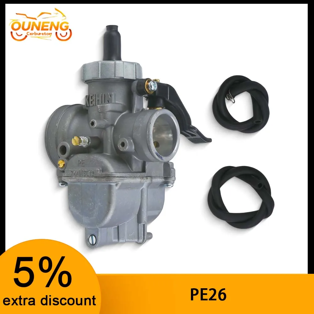 

PE26 26MM Motorcycle Carburetor For Honda NSR DASH 26MM Kawasaki KX80 KX100 KX125 LS125 Engine ATV Quad Pit Dirt Carb