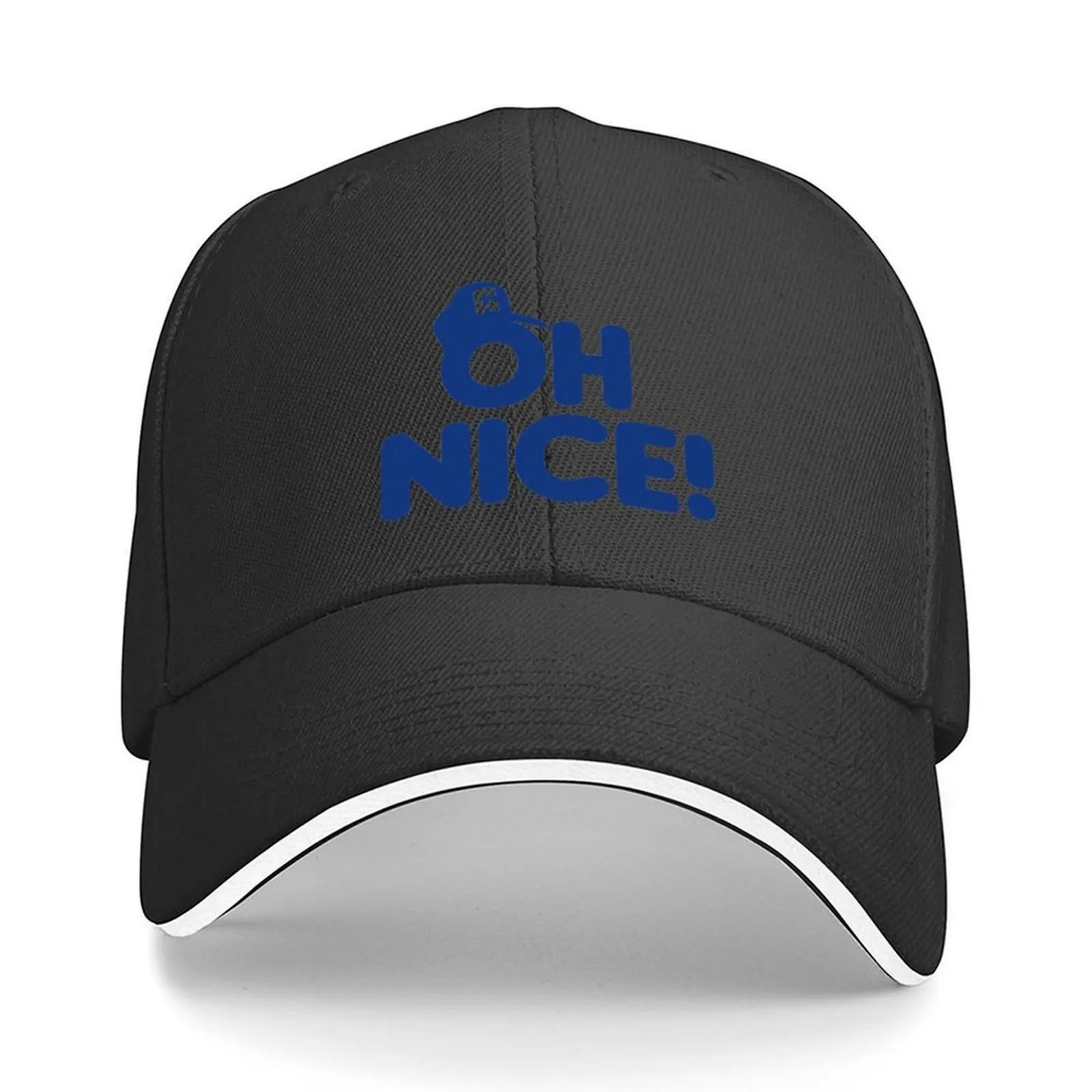 

Oh Nice! (Blue) Baseball Cap Hip Hop Luxury Hat summer hat Trucker Cap Baseball Men Women's