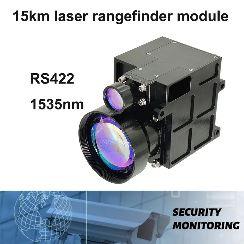 Outdoor Long-Range 15km La ser Rangefinder Module 1535nm RS422 Angle Measurement Eye-Safe L aser Sensor for Distance Measurement