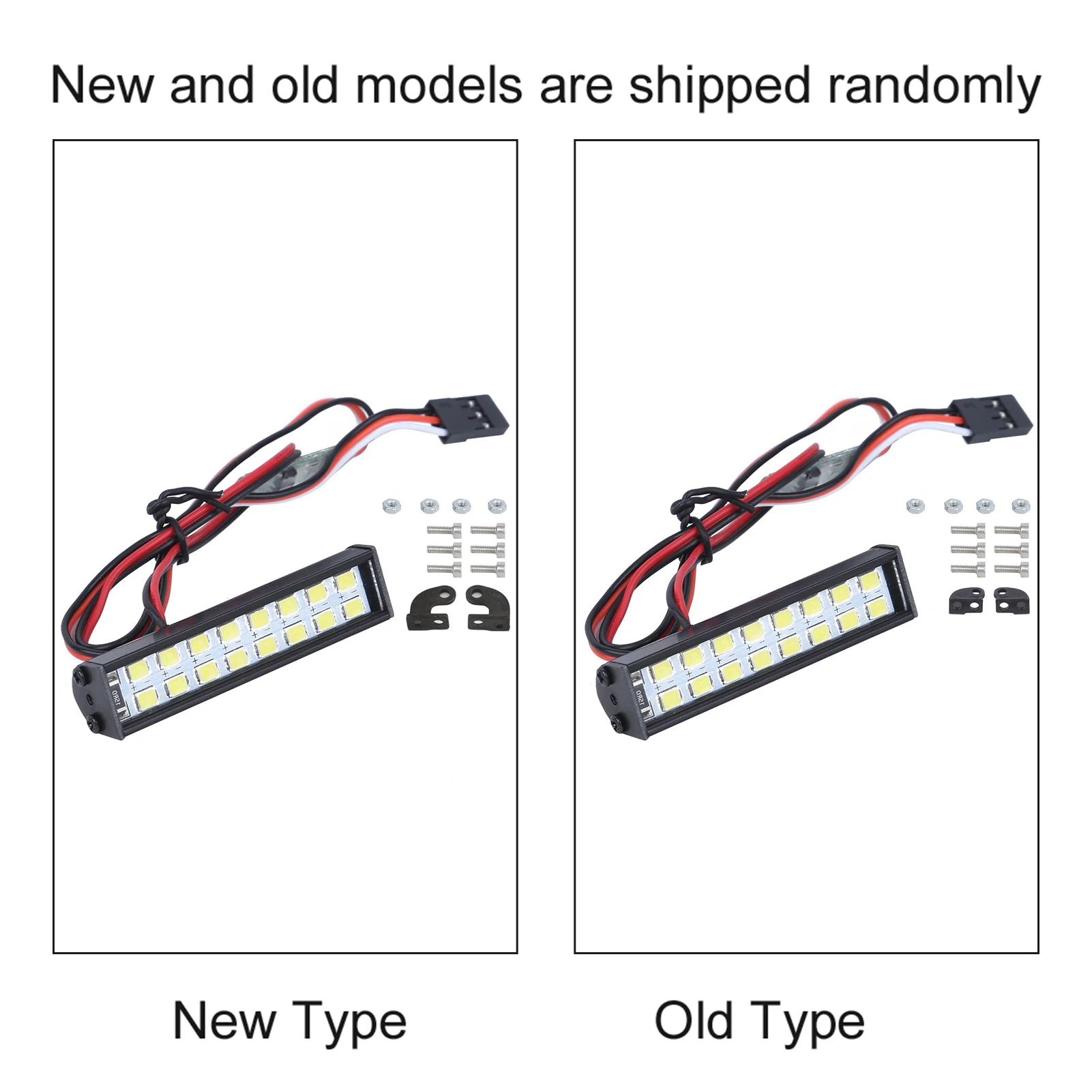 16 قطعة حبيبات مصباح مستديرة متفاوتة الأحجام RC سقف السيارة مصباح RC الزاحف العالمي مصباح ليد بار ملحق طول 55 مللي متر
