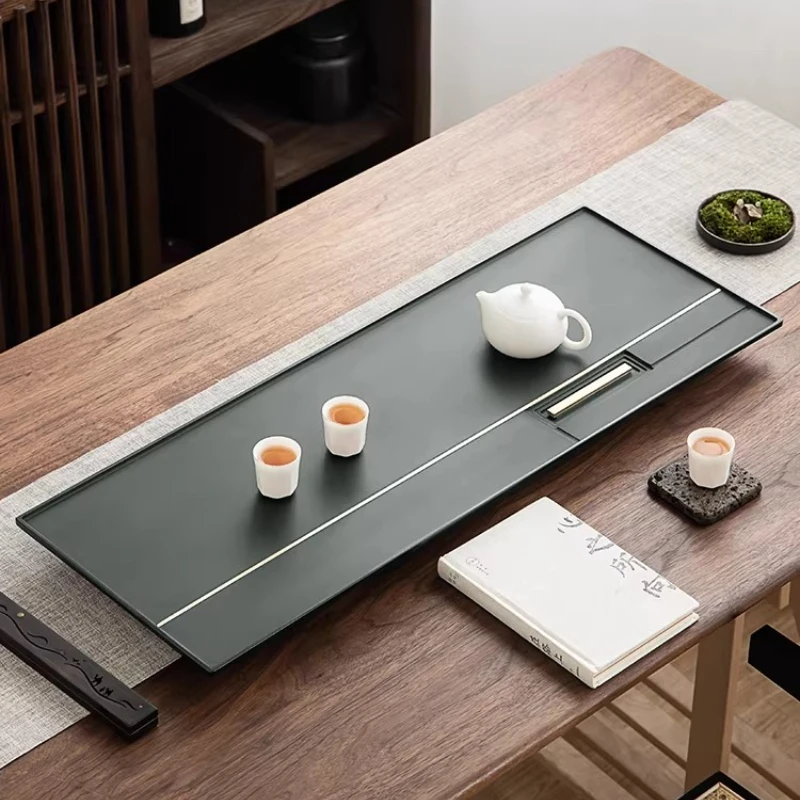 Luxury Chinese Tea Tray Rectangular Gongfu Modern Nordic Designer Tea Tray Giant Original Vintage bandejas madera Tea Supplies