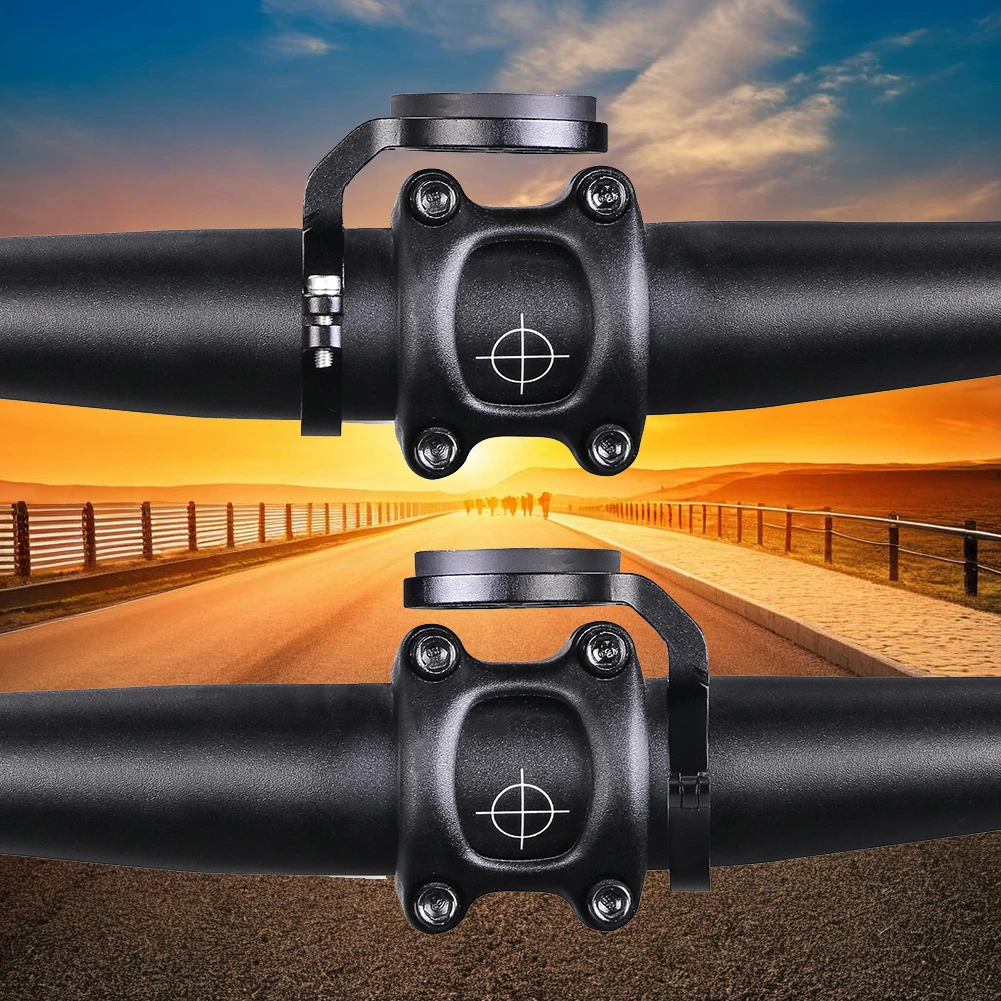 Bicycle Computer Mount Aluminum Alloy Bike Handlebar Computer Holder Road Bike Code Meter Fixing Base for Garmin/Wahoo/Bryton
