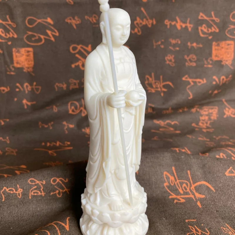 Ivory Nut Carved Dizang Bodhisattva17.6*5.8*5.8cmHome Decoration Desktop Crafts Decoration Wholesale