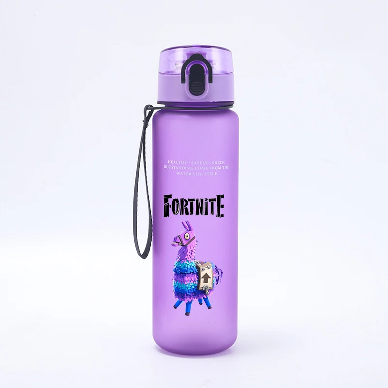 650 مللي زجاجة مياه رياضية ذات سعة كبيرة من FORTNITED للأولاد تحفيزية مانعة للتسرب أكواب محمولة قابلة لإعادة الاستخدام للسفر في الهواء الطلق وأباريق الصالة الرياضية