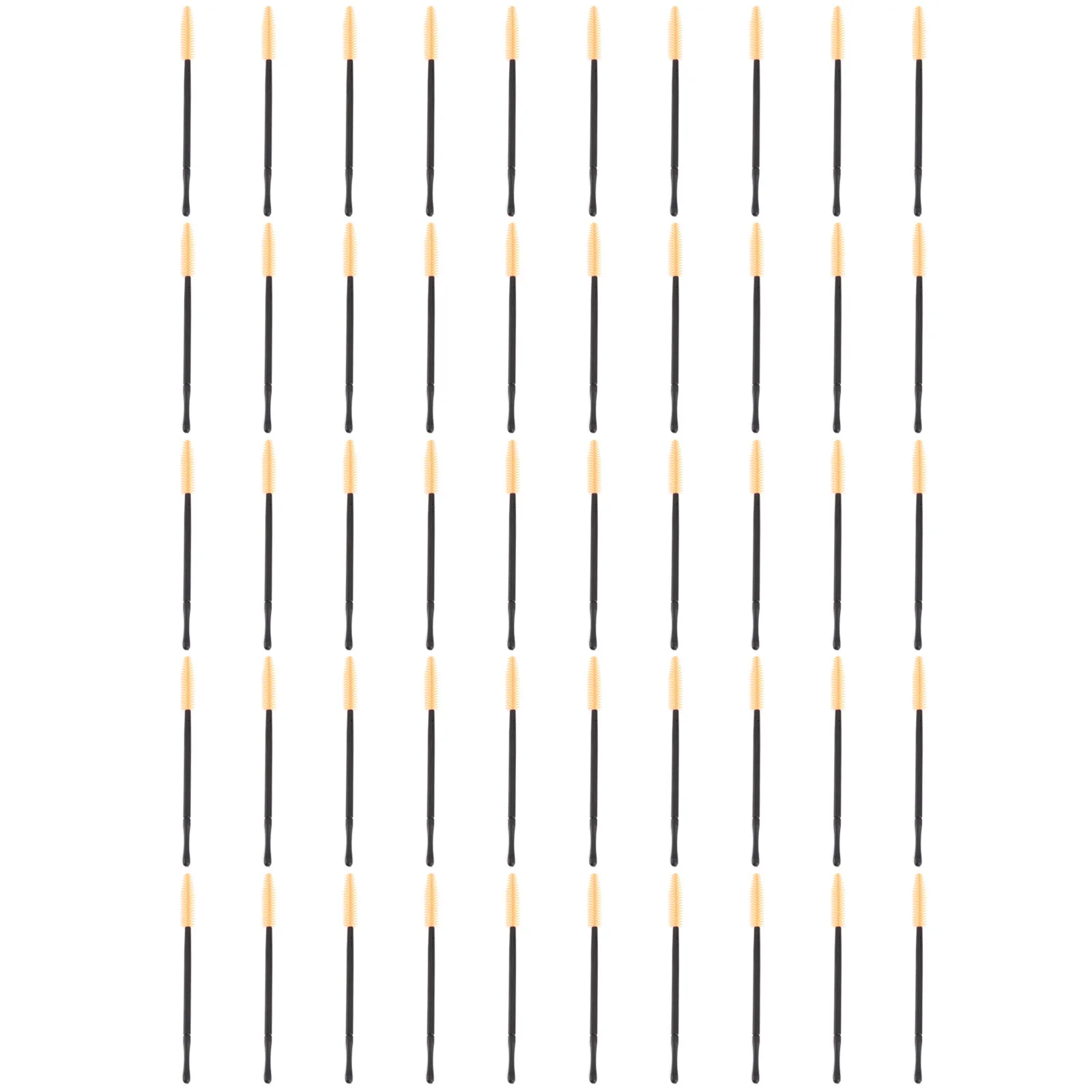 50Pcs Disposable Eyelash Brush Eyebrow Comb Premium Plastic Handle Portable Makeup Mascara Wands for Women Beauty Salon