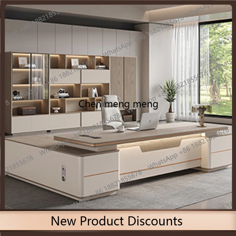 

z10Lounge Creative Office Desk Study Wooden Living Room Vintage Large Size Office Desk Reception