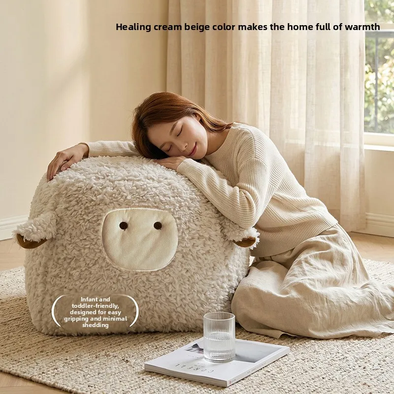 Sheep baa sitting pier reading corner shoe change stool casual bean bag comfortable sedentary ottoman lazy sofa step stool
