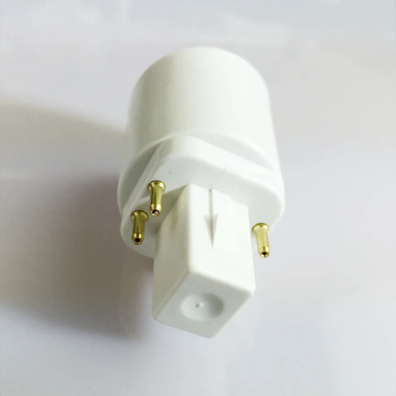 G24 to E27 Adapter G24Q 4P Pin to E27 E26 Lamp Light Bulb Lamp Adapter Converter Holder Lamp Base Converter