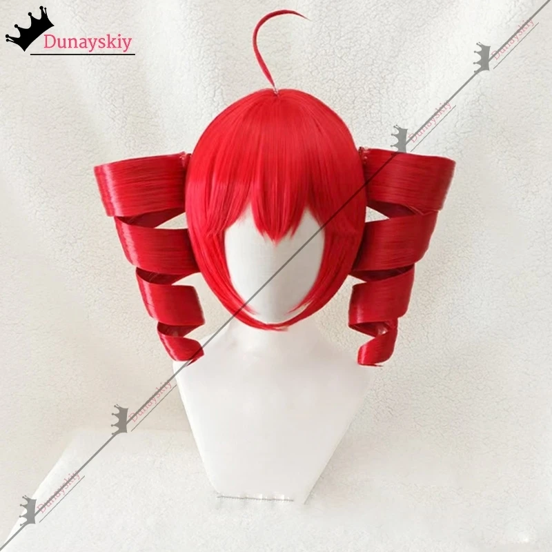 Anime Kasane Plafond Teto Cosplay Kostuums Vrouwen Rode Paardenstaart Pruik Hoge Hittebestendige Haar Teto Rollenspel Pruik Lang Krullend haar