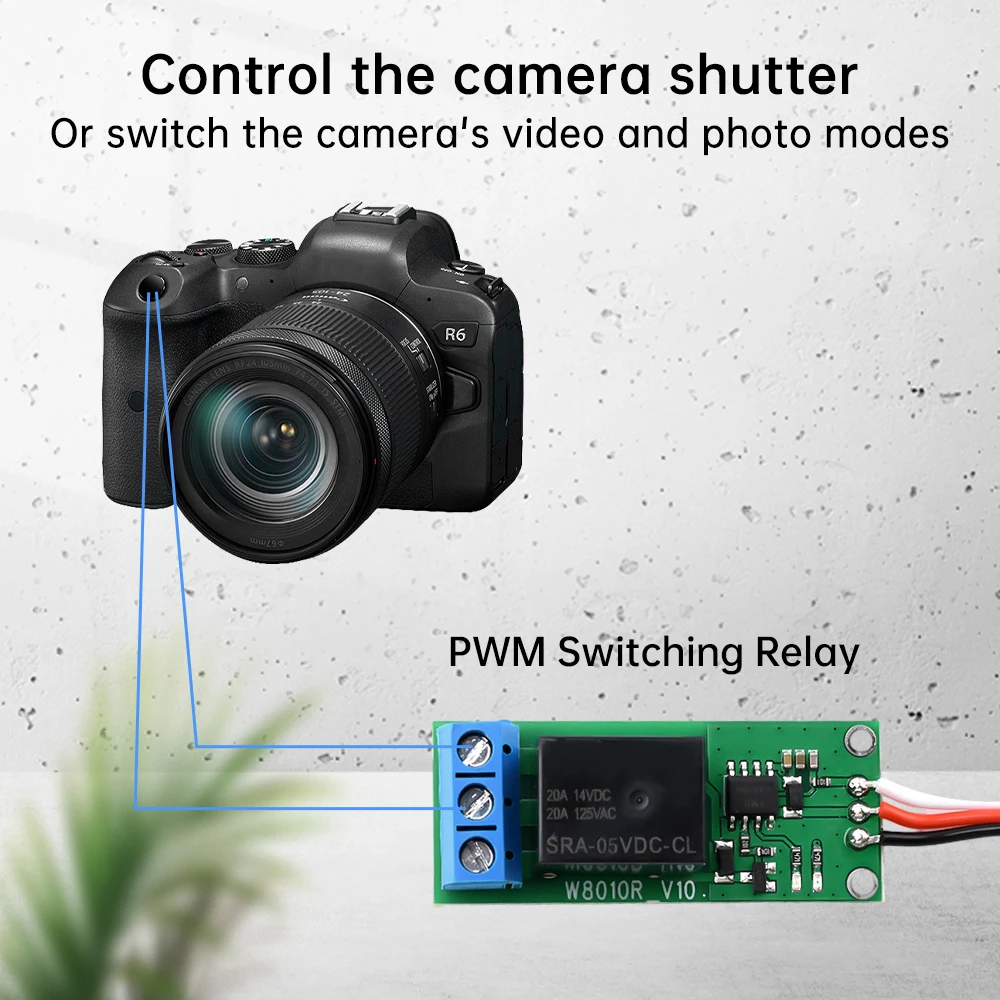 Aeromodelling Car RC Relay Wide Voltage 3.3-5.2V 5-12V PWM Switch Aerial Light Controller Switch Model Universal Switch