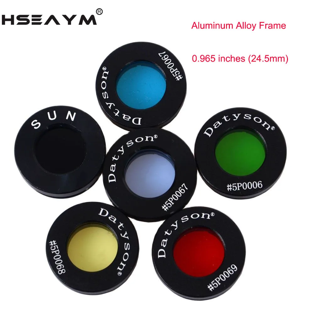 HSEAYM 0.965 Inch 24.5mm Optics Filter Astronomical Telescope Eyepiece Optical Glass Ocular Lens Planets Nebula Filter Moon