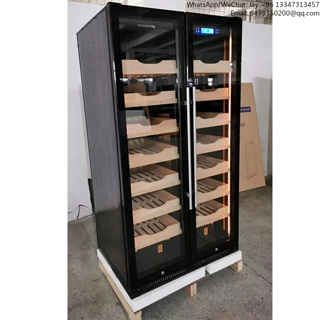 

Large Capacity Cigar Cabinet Independent Cigar Cabinet 4000 Pcs Cigar Digital Control Humidity