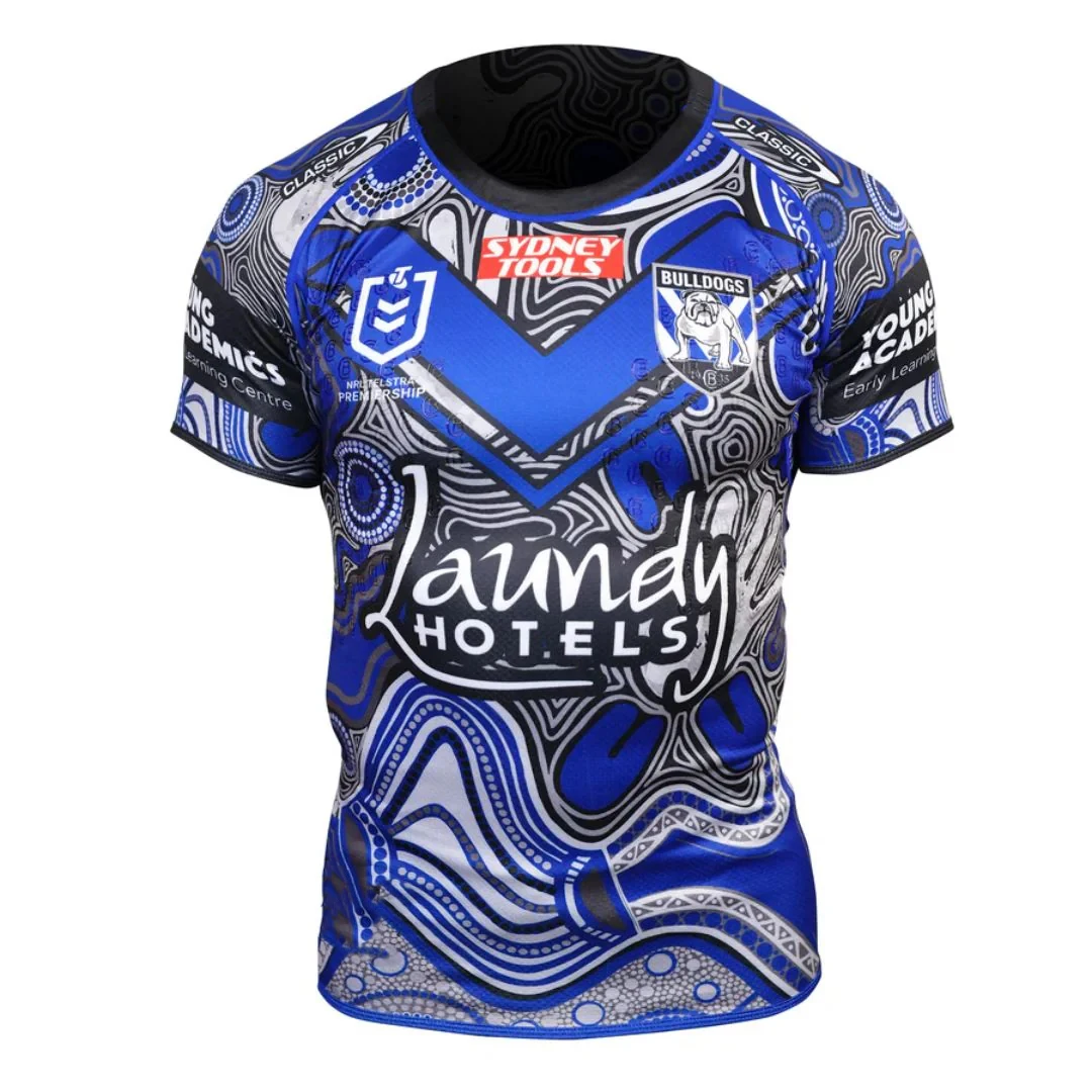 2024 Canterbury Bankstown Bulldogs Away Jersey Sports Jerseys Outlet Breathable Training Rugby Football Jersey Adult 3D Printing