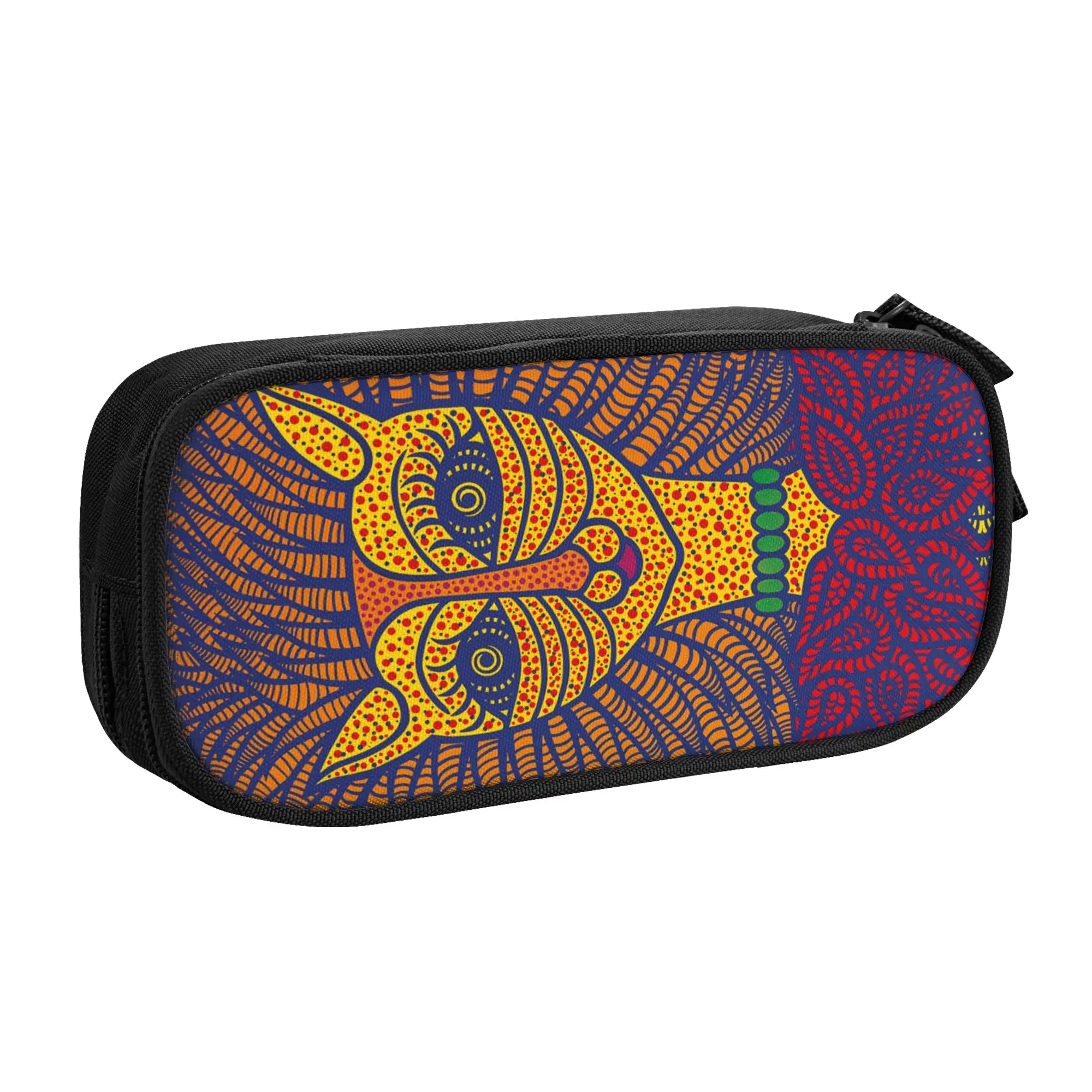 Yayoi Kusama Self-Portrait Cute Pencil Case Boys Girls Large Capacity Abstract Art Pencil Pouch Students Stationery
