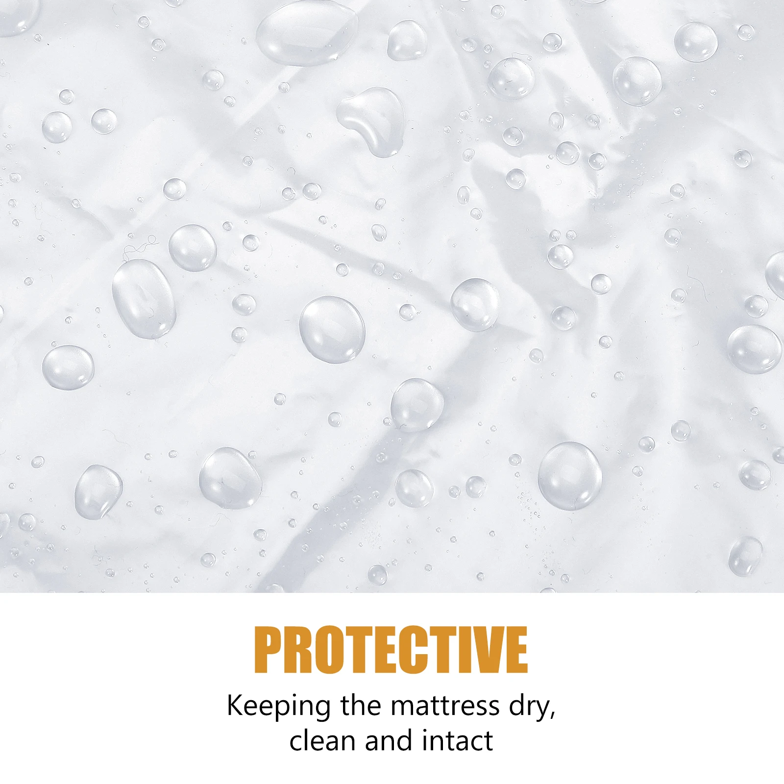 

2 Covers Heavy Duty Clear Plastic Bed Storage Protector Bags For Moving Storage Disposal Queen Full Size Air Mattress
