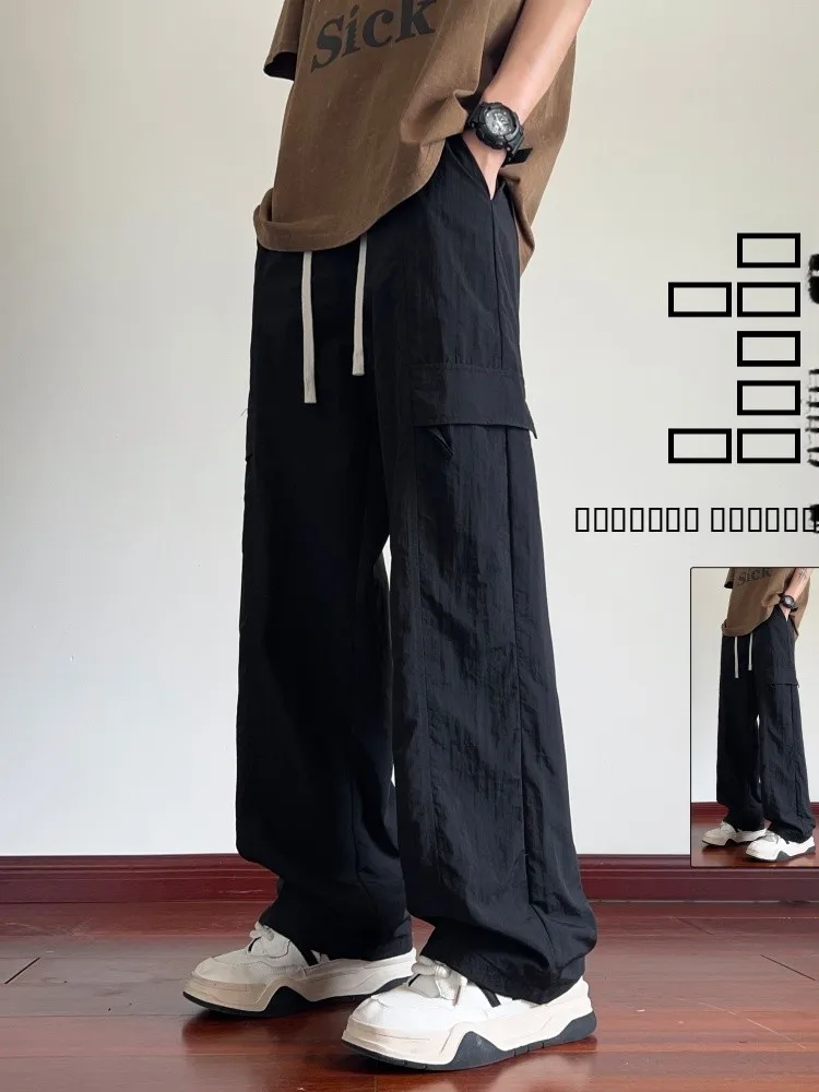 

Loose Straight Leg Men's Workwear Pants Spring 2025 New American Sle Casual Trousers Large Size Comfortable Faionable