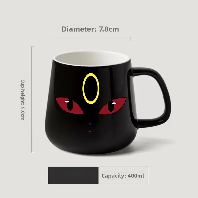 كارتون جينجار كوب سيراميك 400 مللي بوكيمون بيكاتشو فناجين قهوة أكواب شاي حليب لطيف جيجليبف درينكوير لمكاتب المدارس المنزلية #2