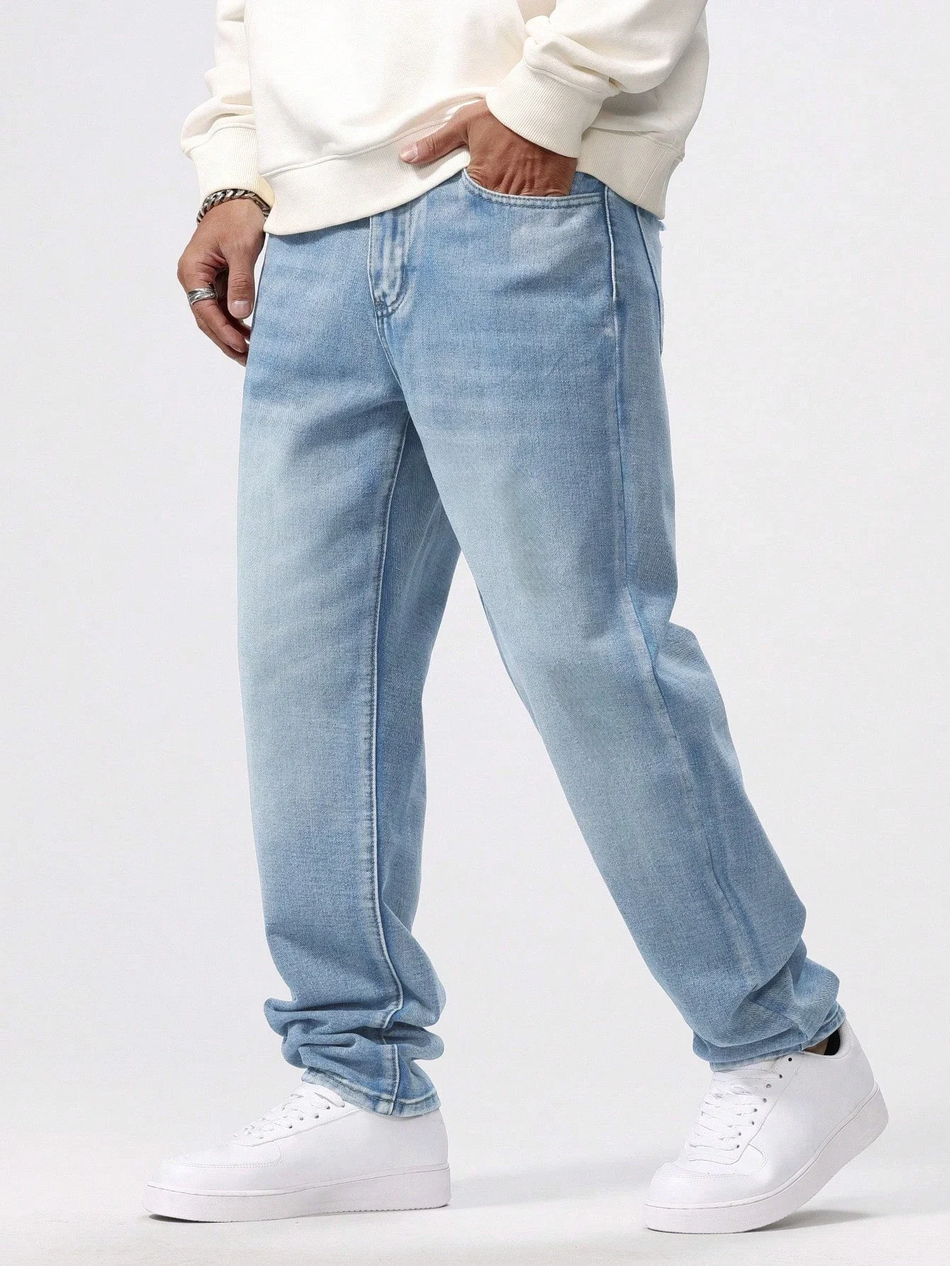 

Daily Slim Fit Skinny Jeans for Men European Style Stretch Comfortable Denim Pants