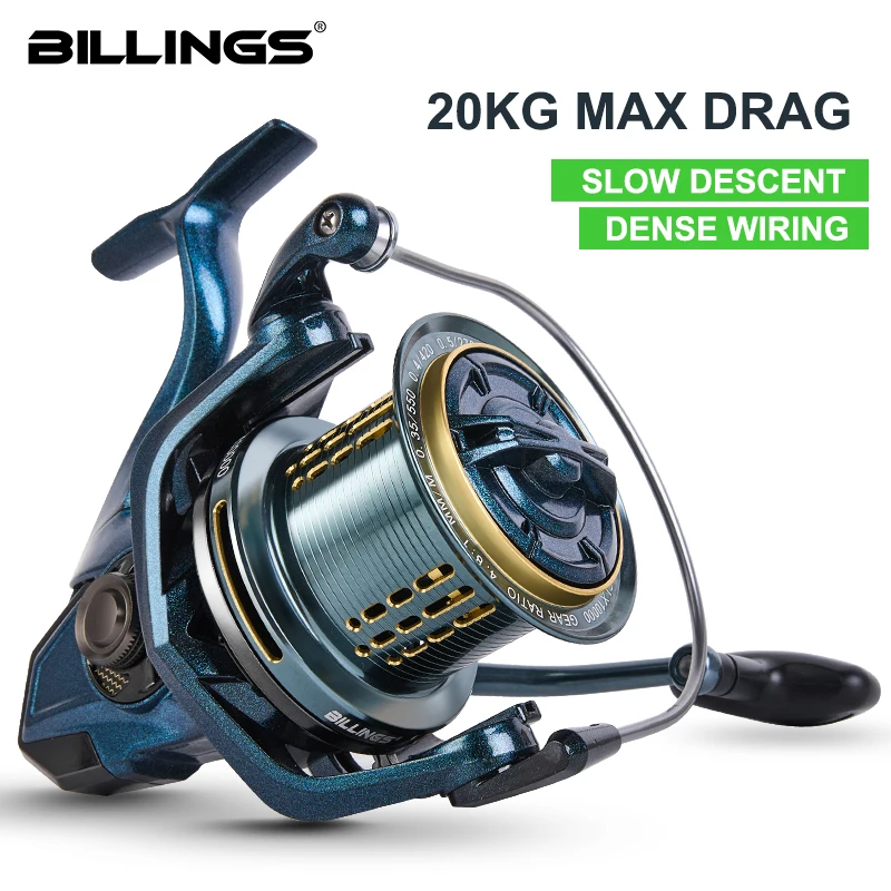 ビルインズ-スピニングリール-20kg-最大ドラグ力-海水対応-スピニングフィッシングリール-ステンレススチールスピンドル-cncアルミスプール-ブレイド対応