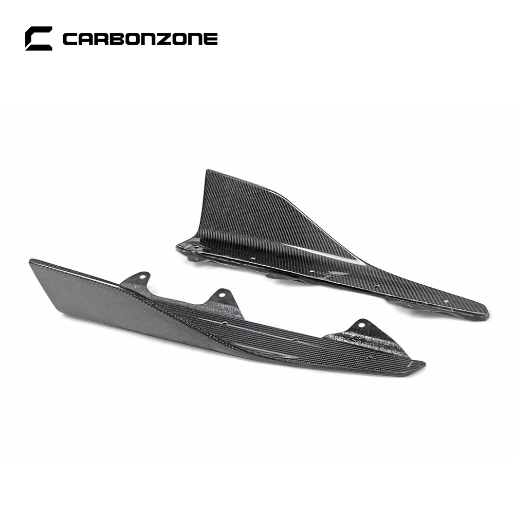 Carbon Fiber Side Skirts for BMW M2 F87 M2C Car Door Winglets 2016-2020 Competition Canards Apron Exterior Automotor Parts