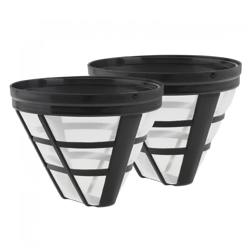 2 uds cono reutilizable diámetro 4,53 pulgadas cafetera cesta filtro materiales alimentarios colador apto para Cuisinart/Ninja