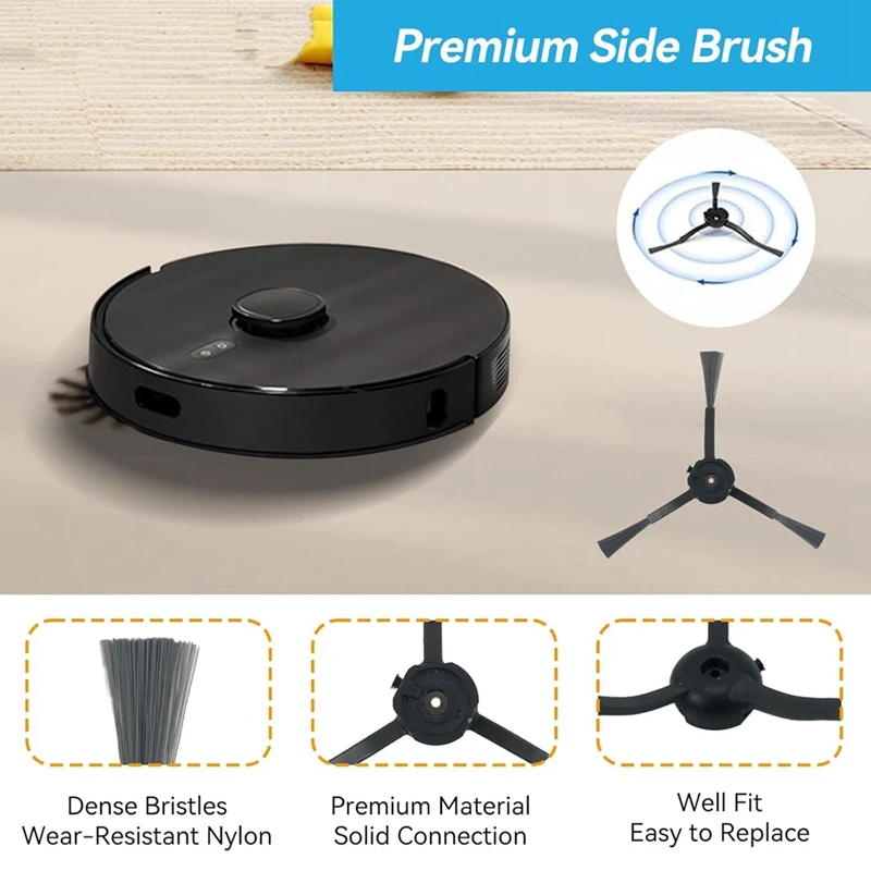 B58B-Replacement Accessories For Airrobo T20+ Robot Vacuum Cleaner Parts Main Side Brushes HEPA Filters Dust Bags Mop Pads