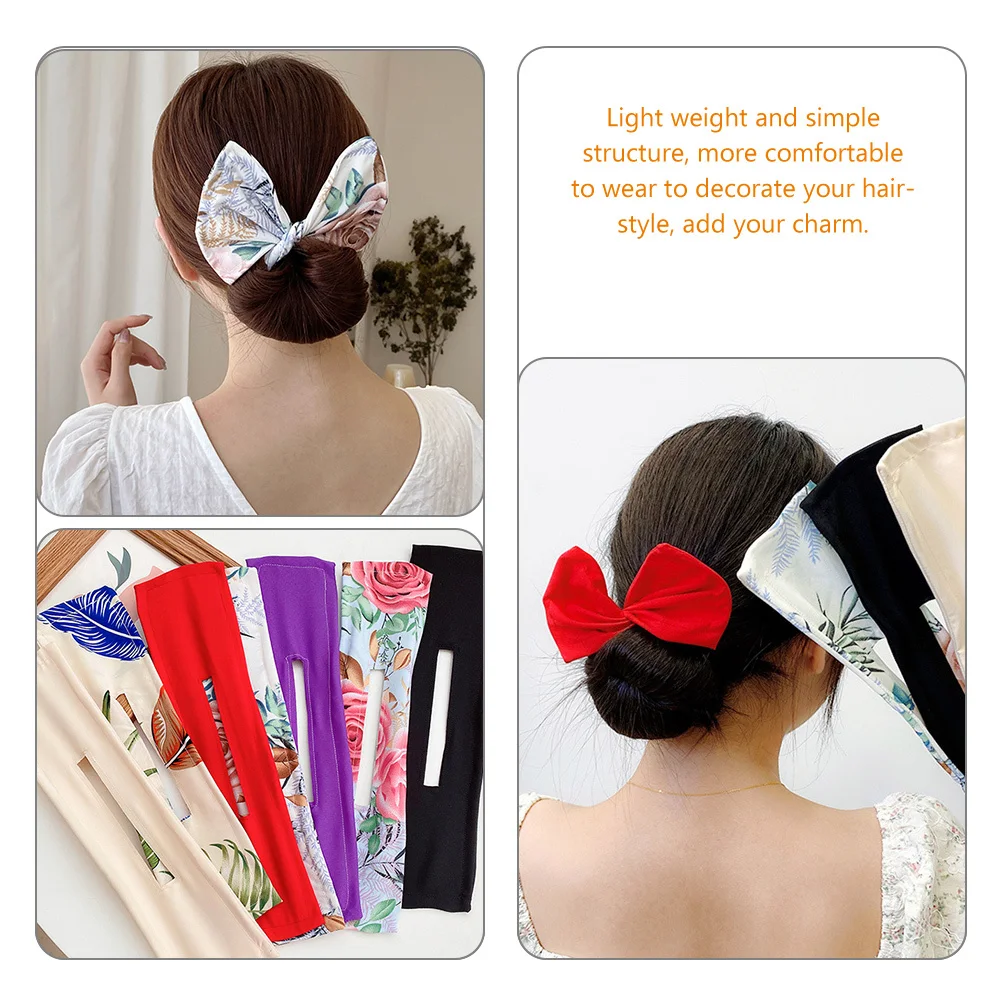 

9Pcs Hair Bun Maker Lazy Curler Hair Styling Tools Easy Use Lightweight Elegant Bun Maker for Weddings Graduation Parties