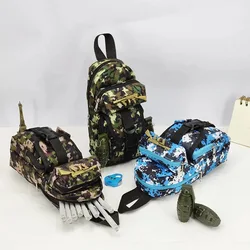 Mini Schoolbag Camouflage Case Boy Pencil Bag Student Pen Bag Storage Bag Backpack Pen Pencil Case School Stationery