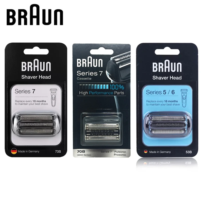 Braun Electric Shaver Head Cassette Replacement Foil Cutter 53B 70B 73S Razor Blade