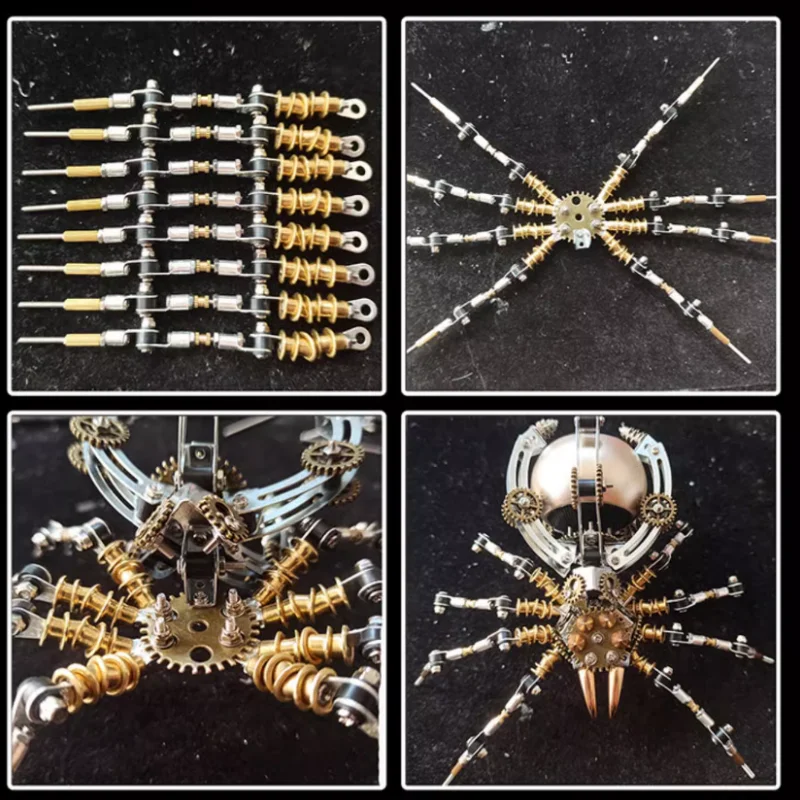 3D Mechanical Wasp Metal Insects Model Building Kit For Kids Spider Octopus DIY Assembly Toy Teens Adults Christmas Gift