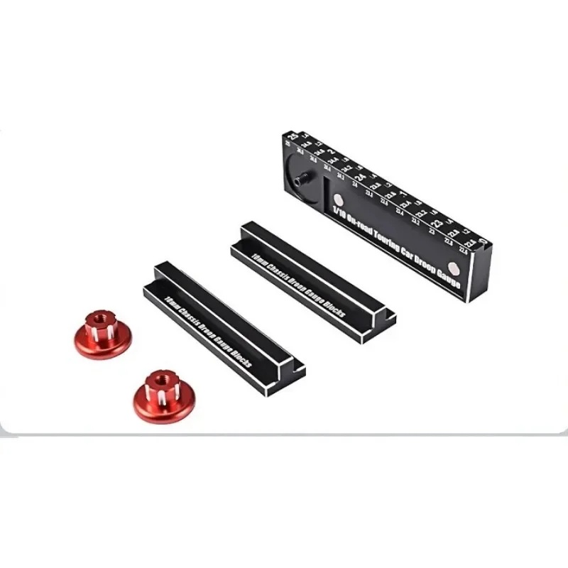 

RC Height Ruler Tool 20-25mm Ruler 10mm Chassis Droop Blocks With Magnetism Detachable Measuring Wheel for 1/10 RC Vehicle