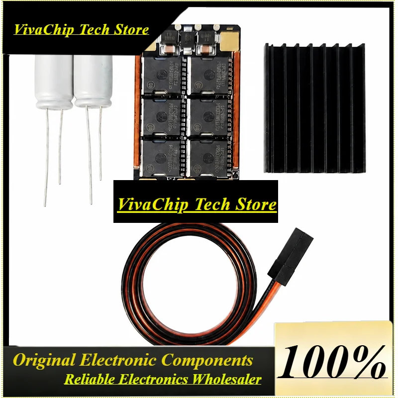 VIVaS1Set AM32 12S High Voltage 32-Bit ESC AT32F421 Controller For Fixed Wing Drone/Bait Boat/Underwater Thruster Power Fan/RC C