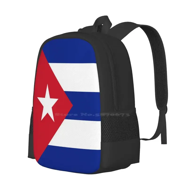 Cuba Vlag Hot Sale Schooltas Rugzak Mode Tassen Cuban Havana Flagshop Caribbean America Suikerriet Tabak Sigaar Castro