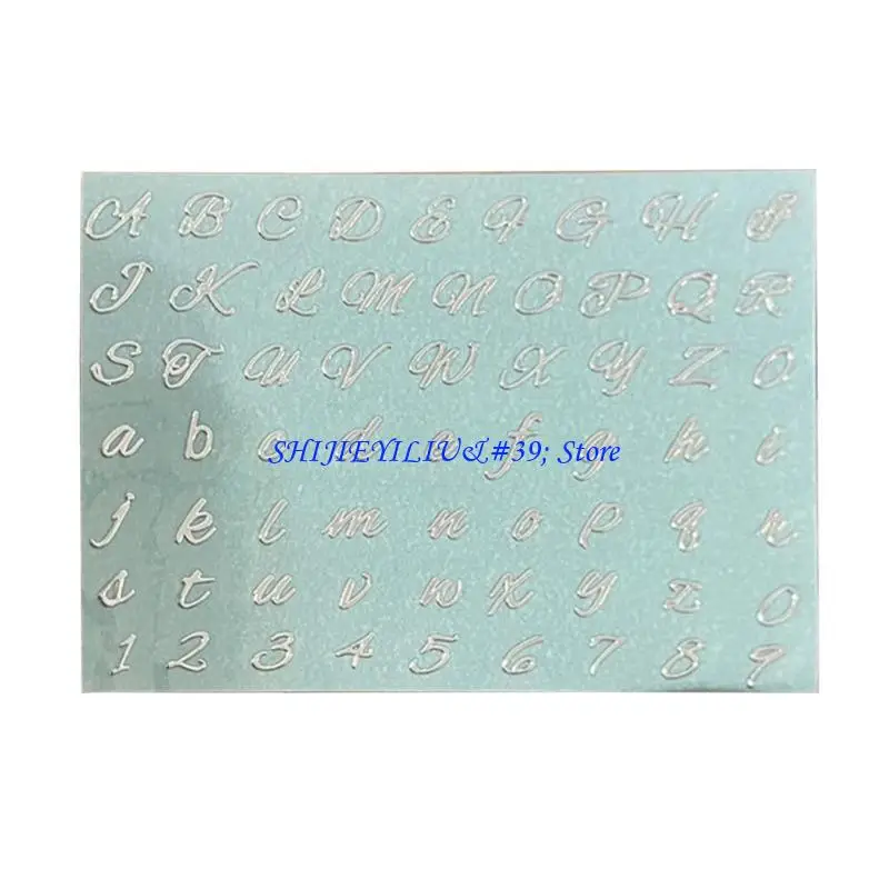

E21F Gold Letter Stickers Self-Adhesive Small Stickers Decals for Resin Mold