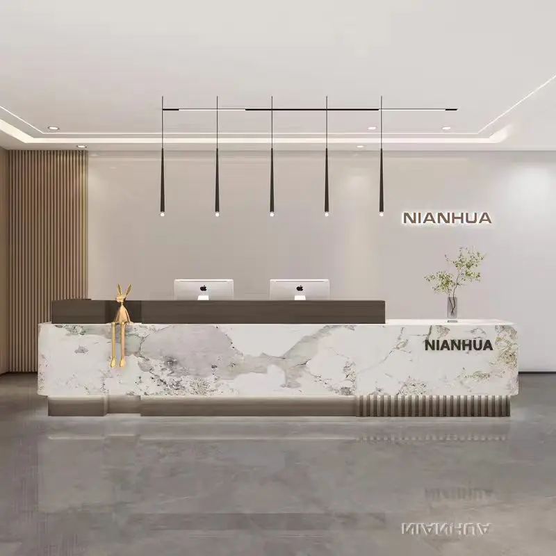 

Minimalist Reception Desks Sophistication Solid Reception Desk Premium Reinforced Office Furniture Scrivania Di Accoglienza LJ40