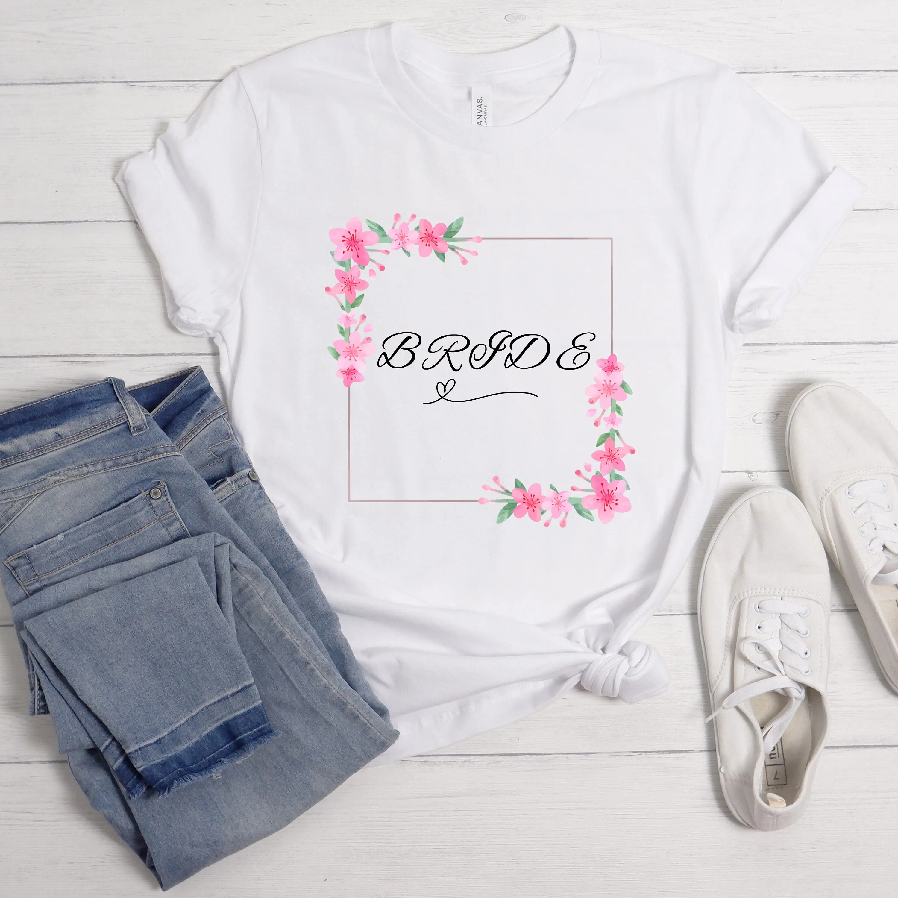 Bride Shirt Bridal Shower To Be Gift Honeymoon Vibes Just Married Wifey Hubby Newlywed Groom