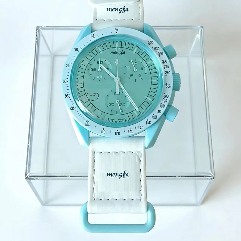 

Классические синие часы, многофункциональные наручные часы с люминесцентными стрелками, водонепроницаемые, для повседневного использования