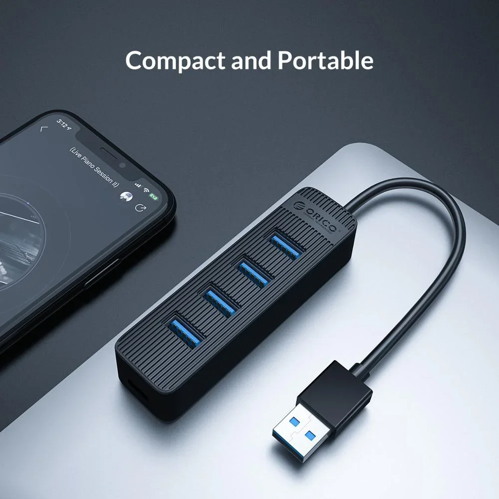 Концентратор ORICO USB 3,0 с портом питания Type-C, 4/7 портов USB3.0, разветвитель OTG, адаптер, док-станция для компьютерных аксессуаров