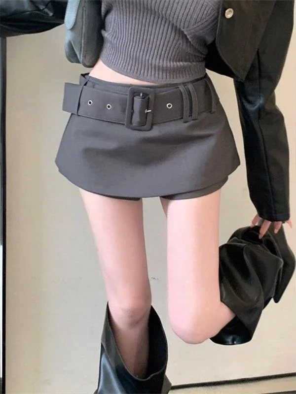 High Waist Bodycon Skirt Women's Fashion Design Versatile Short Skirts Prevent Exposure Autumn New Arrival Slimming Skirts