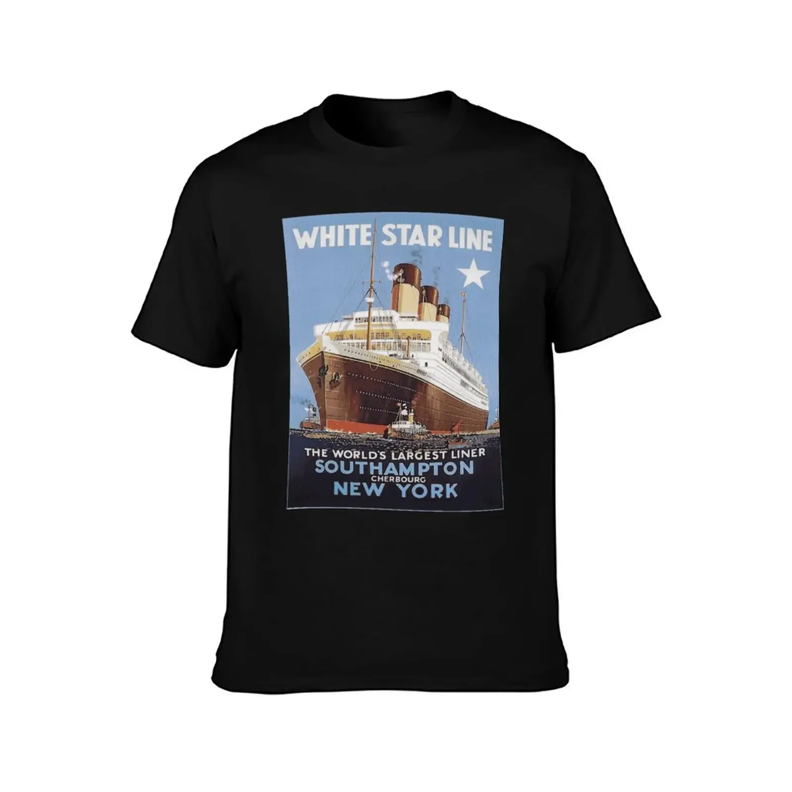 Steamer Ship Vintage Ocean Liner Retro Sailing T-Shirt vintage clothes boys animal print plus size tops mens designer t shirt