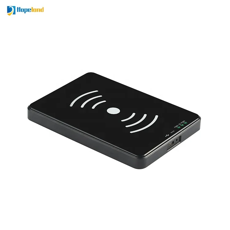 Hopeland 2023 RFID reader access control Impinj chip usb desktop long reading range ISO18000 6C rfid uhf reader