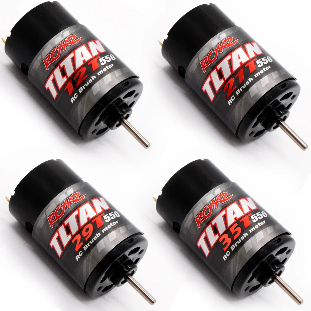 550 Brushed Motor Waterproof 12T 21T 29T 35T for 1:10 RC Crawler Axial SCX10 AXI03007 JL 90046 Slash TRX4 TRX6